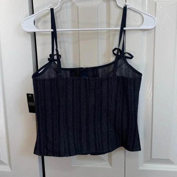 Revolve Lioness Denim Corset Top - size small - Picture 3 of 4